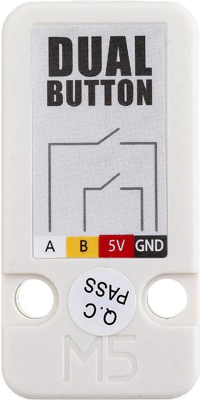 Alt view image 4 of 5 - 5pcs Mini Dual Push Button Switch  with GROVE Port Cable Connector Compatible with FIRE /M5GO ESP32 Micropython Kitfor Arduino - products that work with official Arduino boards