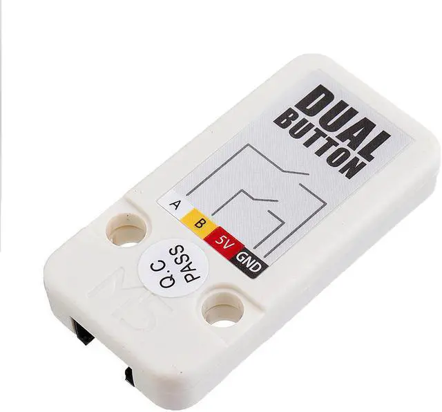 Alt view image 2 of 5 - 5pcs Mini Dual Push Button Switch  with GROVE Port Cable Connector Compatible with FIRE /M5GO ESP32 Micropython Kitfor Arduino - products that work with official Arduino boards