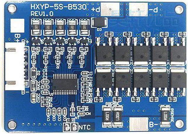 Alt view image 2 of 5 - HXYP-5S-B530 21V 5S Lithium Battery Protection Board with Equalization and Temperature Control 30A 45A