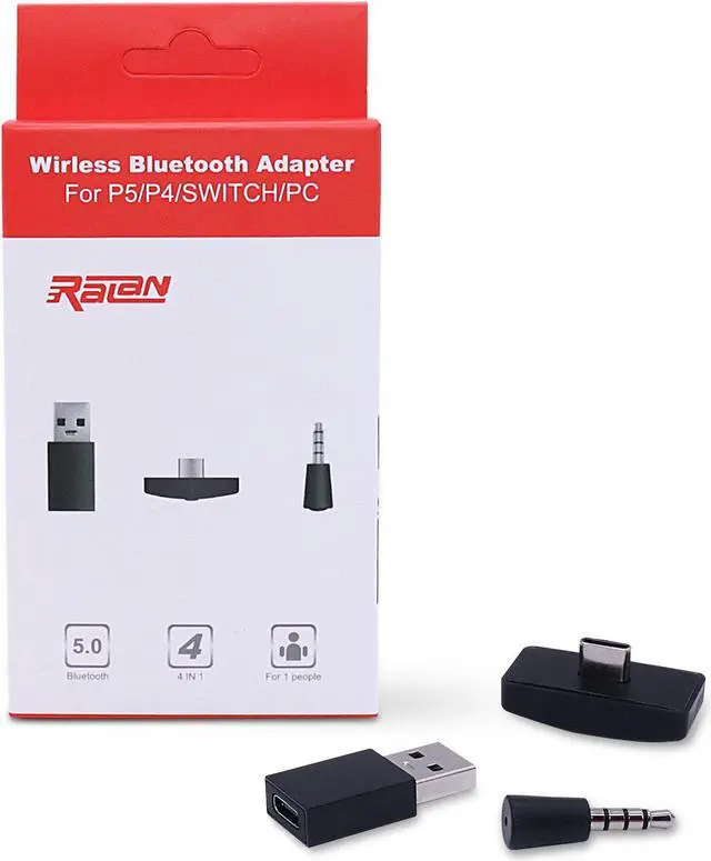 Main image of Audio Bluetooth 5.0 Adapter Converter for Nintendo Switch Lite for PS4 PS5 PC Phone to Bluetooth Speaker Headset Earphone