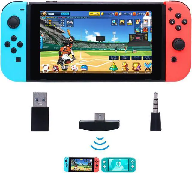 Alt view image 4 of 5 - Audio Bluetooth 5.0 Adapter Converter for Nintendo Switch Lite for PS4 PS5 PC Phone to Bluetooth Speaker Headset Earphone