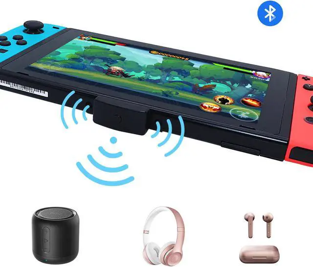 Alt view image 5 of 5 - Audio Bluetooth 5.0 Adapter Converter for Nintendo Switch Lite for PS4 PS5 PC Phone to Bluetooth Speaker Headset Earphone