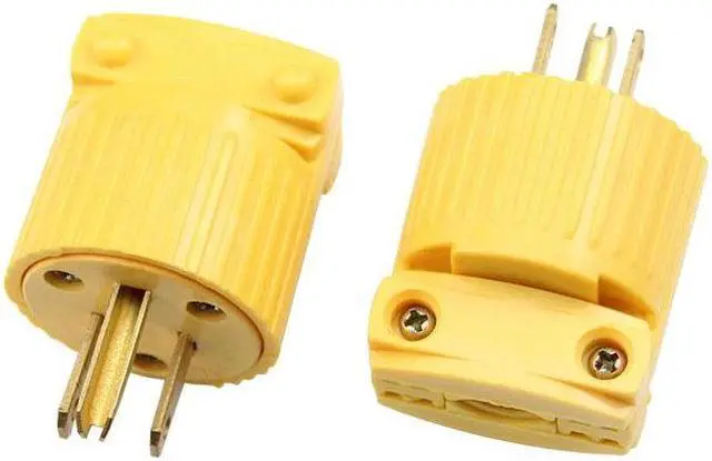 Alt view image 2 of 4 - America 5-15P 125V 15A 3 Pole NEMA US Locked Industry Power Converter Plug Inline Wired Connector
