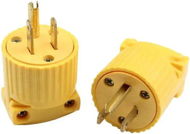 Alt view image 3 of 4 - America 5-15P 125V 15A 3 Pole NEMA US Locked Industry Power Converter Plug Inline Wired Connector