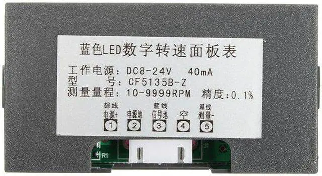 Alt view image 3 of 5 - 4 Digital Green LED Tachometer RPM Speed Meter + Proximity Switch Sensor NPN