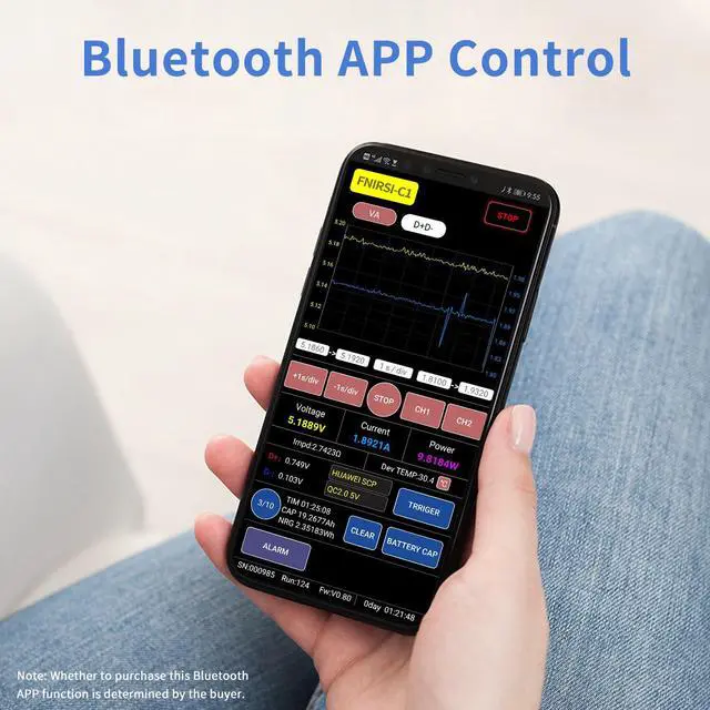 Alt view image 5 of 5 - FNIRSI-C1 Type-C PD Trigger USB-C Voltmeter Ammeter Fast Charging Protocol Test Type-C Meter Power Bank Detector Has PC Software