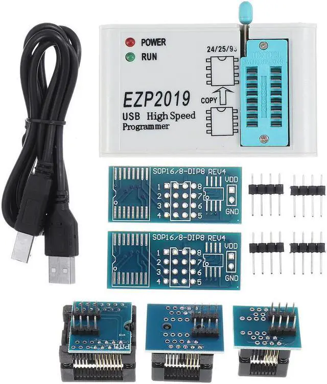Alt view image 2 of 5 - EZP2019 High Speed SPI FLASH Programmer 24/25/93 bios 25T80 Burning Offline Copy Programming