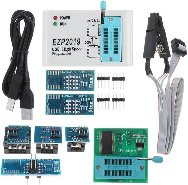 Alt view image 3 of 5 - EZP2019 High Speed SPI FLASH Programmer 24/25/93 bios 25T80 Burning Offline Copy Programming