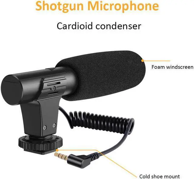 Alt view image 5 of 5 - KIT-01LM Vloggging Kits Professional Photography Set with microphone LED Fill Light Tripod Cell Phone Holder Clip Wireless Remote Control for Smart Phones PC Camera Vlogging YouTube Live Recording