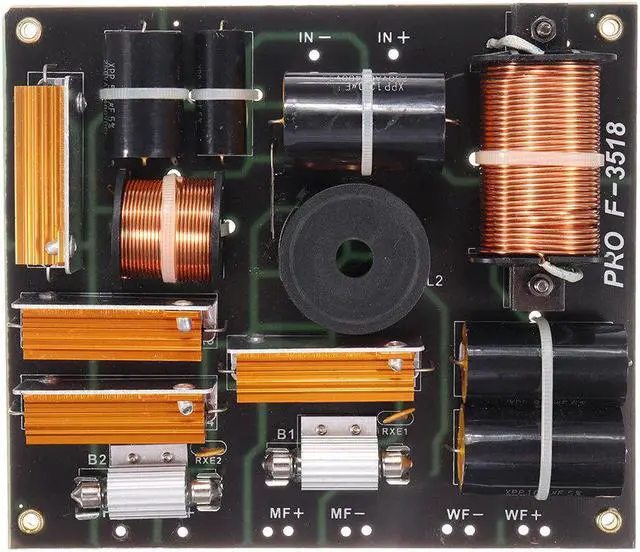 Alt view image 2 of 5 - OL-290 2 Way Crossover Audio Speaker Board Tweeter Bass HIFI Loudspeaker Frequency Divider 800W 2300Hz