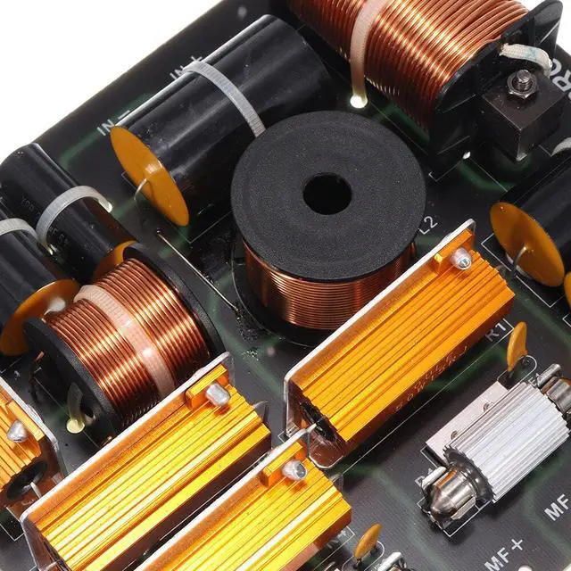 Alt view image 4 of 5 - OL-290 2 Way Crossover Audio Speaker Board Tweeter Bass HIFI Loudspeaker Frequency Divider 800W 2300Hz