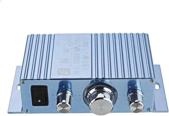 Alt view image 3 of 5 - DX-A6 TDA7056 Power Amplifier DC12V 2.0 Channel Speaker 40W+40W Dual Channel 3.5mm AUX For Car Computer DVD TV