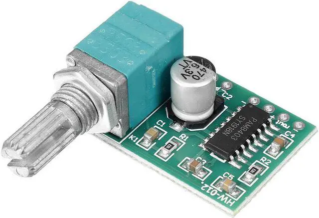 Alt view image 3 of 5 - HW012 Hongweiwei PAM8403 Mini 5V Digital Small Power Amplifier Board with Switch Potentiometer USB Power Supply
