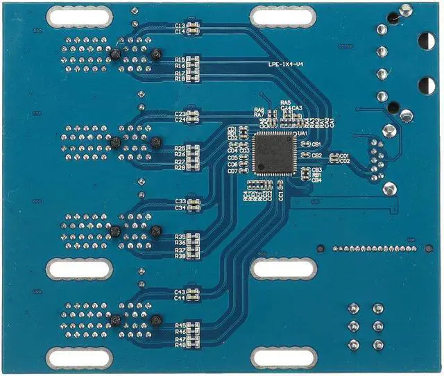 Alt view image 2 of 5 - 1 to 4 PCI Express 1X Slots Riser Card Mini ITX to External 4 PCI-e Slot AdapterPort Multiplier Card