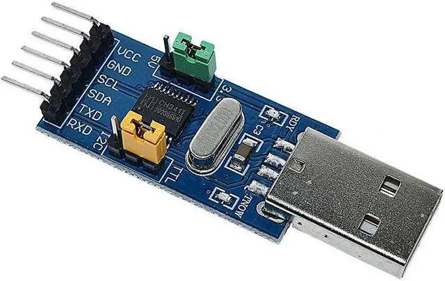 Alt view image 3 of 5 - CH341T V3 2 IN 1 Module 3.3V 5V USB to I2C IIC UART USB to TTL Single-Chip Serial Port Downloader