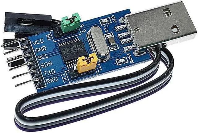 Alt view image 5 of 5 - CH341T V3 2 IN 1 Module 3.3V 5V USB to I2C IIC UART USB to TTL Single-Chip Serial Port Downloader