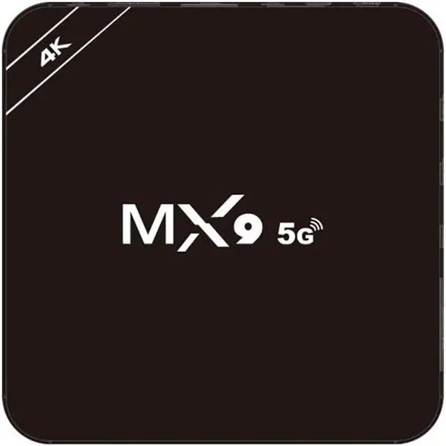 Alt view image 2 of 5 - MX9 Rockchip RK3228A Quad-core 4GB RAM 64GB ROM 2.4G 5G Dual-band WiFi Android 10.1 4K@60fps HD H.265 Smart TV Box