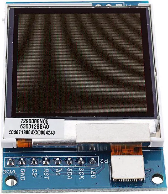 Alt view image 3 of 5 - 1.6 Inch Transflective TFT LCD Display Module 130X130 Sunlight Visible SPI Serial Port 3.3V 5V