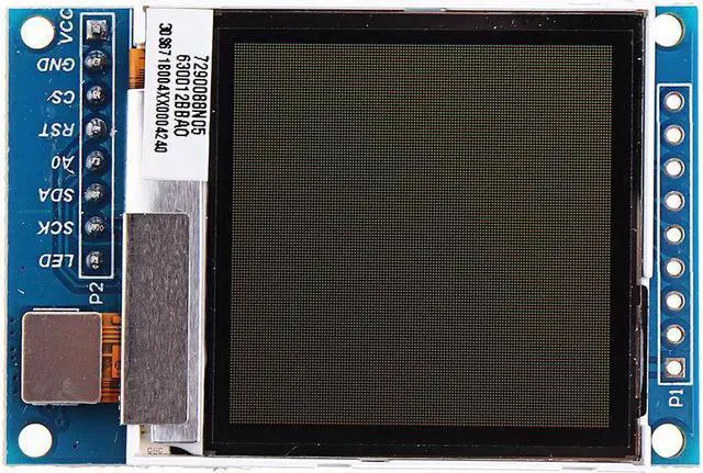 Alt view image 5 of 5 - 1.6 Inch Transflective TFT LCD Display Module 130X130 Sunlight Visible SPI Serial Port 3.3V 5V