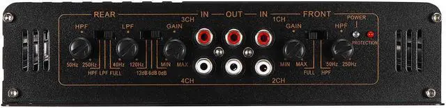 Alt view image 3 of 5 - 4 Channels 5800W Bridgeable Car Audio Stereo Power Amplifier Car Four-way Subwoofer