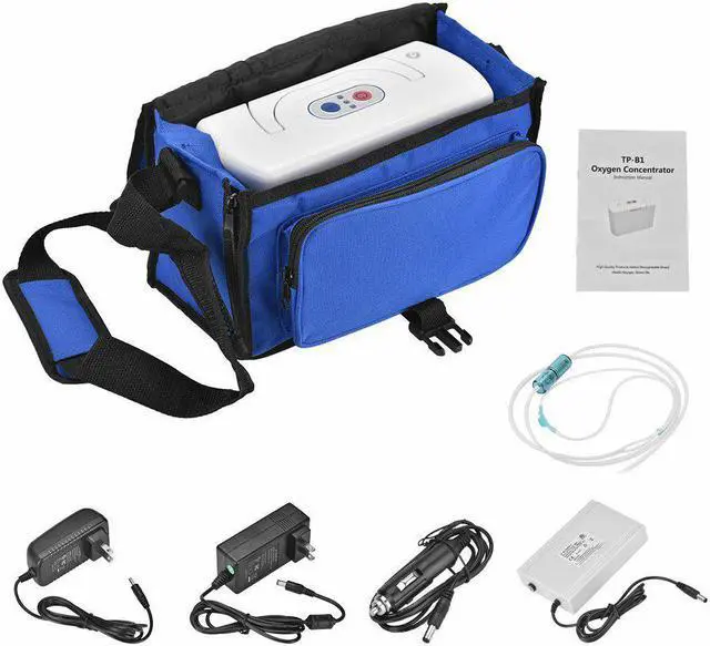 Alt view image 3 of 5 - TP-B1 Mini Oxygen Concentrator Machine Portable Humidifying Oxygen Machine Portable Oxygen Machine for Home and Travel Use High Concentration Oxygen Inhalation Machine 3L Modifiable Oxygen Machine