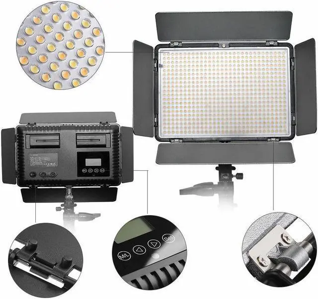 Alt view image 5 of 7 - PKT3095 4 in 1 Vlogging Live Broadcast Kit Smartphone Video Rig with LED Selfie Fill Light Microphone Tripod Mount Adapter Bracket