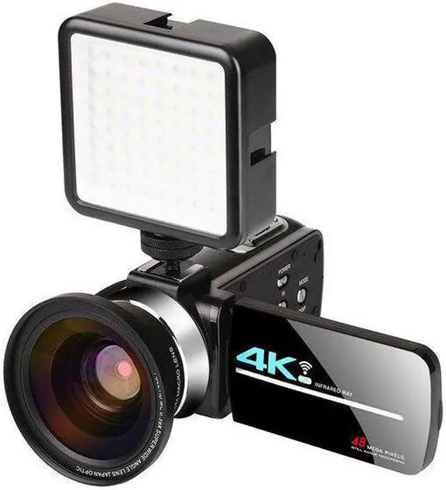 Alt view image 5 of 5 - AF2 48M 4K Video Camera for Vlogging Live Camcorder NightShot Anti-shake Camcorder WIFI APP Control DV Video Recording with Microphone Lens Light Stabilizer