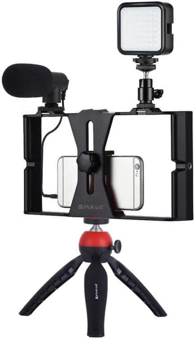 Alt view image 4 of 7 - Smartphone Video Kit IIIQ1 MicrophoneMT-04 Mini Tripod ST-02S Phone Holder Vlogging Accessories Youtube Video