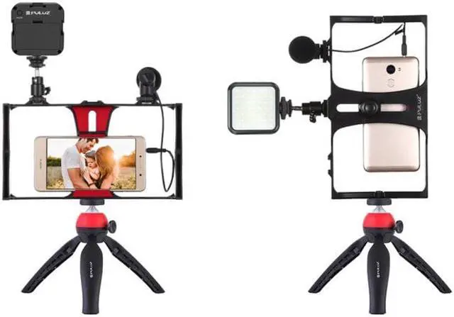 Alt view image 5 of 7 - Smartphone Video Kit IIIQ1 MicrophoneMT-04 Mini Tripod ST-02S Phone Holder Vlogging Accessories Youtube Video