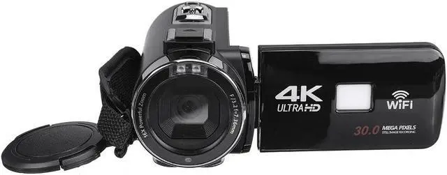 Alt view image 5 of 5 - Ultra HD 4K 18X 30MP 18X Zoom 3 inch LCD Digital Camcorder Video DV Camera 270° Rotation for Vlogging Youtube Video Recording
