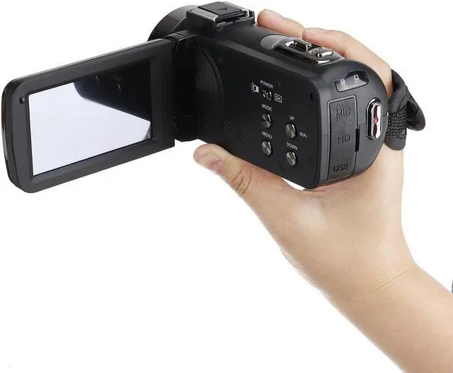 Alt view image 4 of 5 - Ultra HD 4K 18X 30MP 18X Zoom 3 inch LCD Digital Camcorder Video DV Camera 270° Rotation for Vlogging Youtube Video Recording