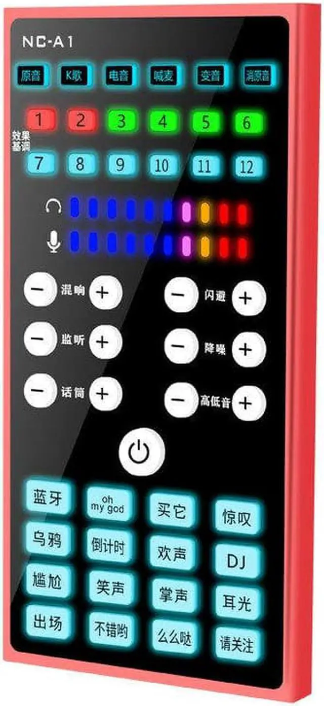 Alt view image 5 of 7 - NC-A1 Audio Mixer Bluetooth Live Sound Card Condenser Microphone for KTV Mobile Phone Computer Live Broadcast Gaming