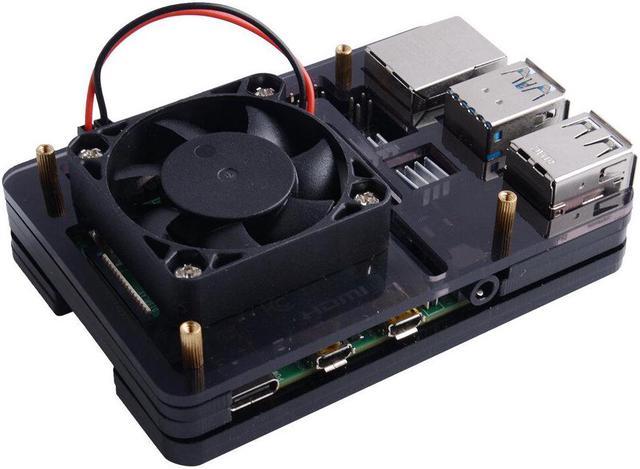 Acrylic Case for Raspberry Pi 5, with Cooling Fan & Heatsinks – 52Pi Store