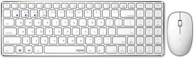 Alt view image 2 of 5 - 9300M Multi-mode Wireless Keyboard & Mouse Set 2.4GHz + bluetooth 3.0/4.0 99 Keys Keyboard 1300DPI Mouse Combo Set with USB Receiver for Windows XP / Vista / 7 / 8 / 10