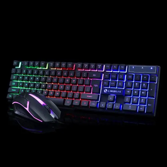 Alt view image 3 of 4 - GT700/GK70 104 Keys Keyboard USB Wired RGB Backlight Desktop Keyboard Mouse Combo Gaming for PC Laptop Gamer