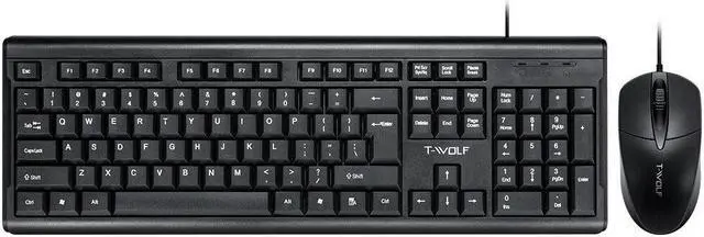 Main image of TF500 Business Wired Keyboard Mouse Combo 104-Key Keyboard 3-Button 1000DPI Mouse Set for Office PC Computer