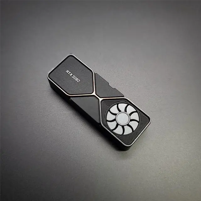 Alt view image 5 of 5 - SHIFT Keycap RTX3080 Graphics Card Shape Metal Aluminum Alloy Keycap for Mechanical Keyboards