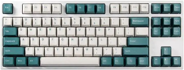 Main image of 147 Keys Emerald Keycap Set Cherry Profile PBT Two Color Molding Keycaps for Mechanical Keyboards