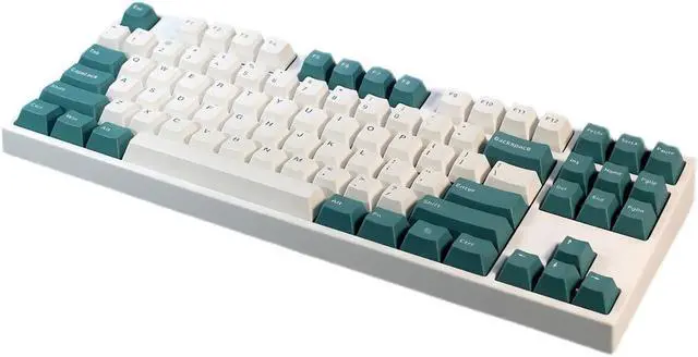 Alt view image 3 of 5 - 147 Keys Emerald Keycap Set Cherry Profile PBT Two Color Molding Keycaps for Mechanical Keyboards