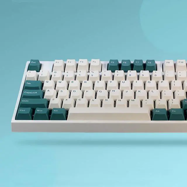 Alt view image 4 of 5 - 147 Keys Emerald Keycap Set Cherry Profile PBT Two Color Molding Keycaps for Mechanical Keyboards