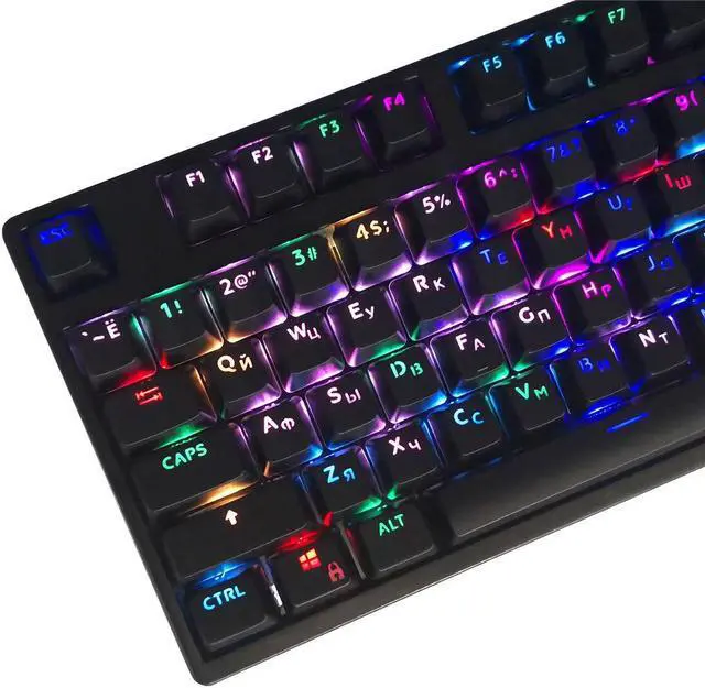 Main image of 104 Keys Keycap SetSpanish Korean Keycaps OEM Profile ABS Light Transmitting Keycaps for Mechanical Keyboards