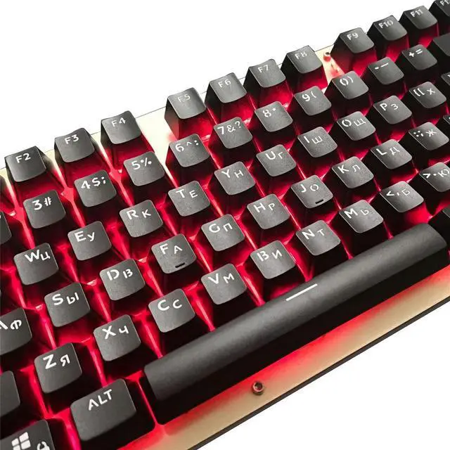 Alt view image 3 of 5 - 104 Keys Keycap SetSpanish Korean Keycaps OEM Profile ABS Light Transmitting Keycaps for Mechanical Keyboards