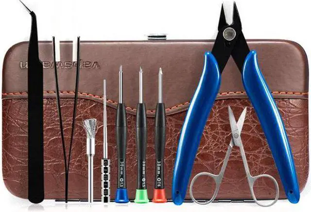 Main image of 9PcsV3 Computer Repair Tool Kit Multi-functional Mini DIY Tool Set with Portable PU Leather Storage Bag