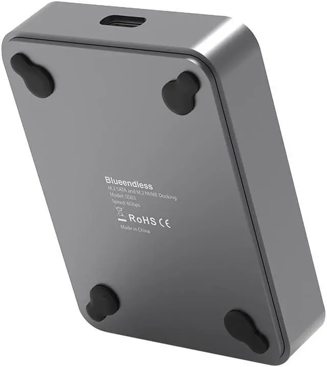 Alt view image 2 of 7 - K1683P2 M.2 NVME/SATA Hard Drive Enclosure USB3.0/Type-C Dual Interface M.2 B & M key/M key SSD Case