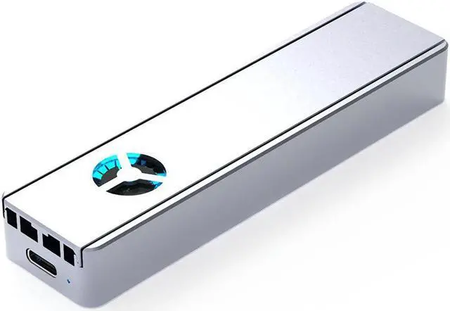 Alt view image 2 of 5 - GM888 Hard Disk Case 2TB Internal Hard Drive Built-in Silent FanGradient Breathing Light for PC Laptop Computer Hard Disk