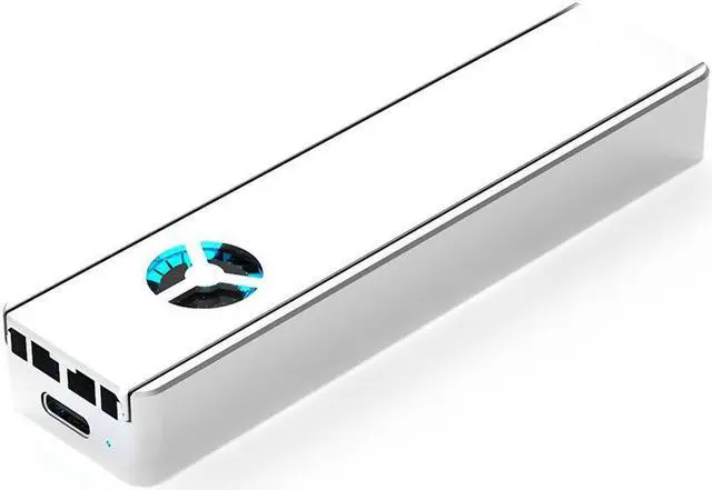 Alt view image 3 of 5 - GM888 Hard Disk Case 2TB Internal Hard Drive Built-in Silent FanGradient Breathing Light for PC Laptop Computer Hard Disk