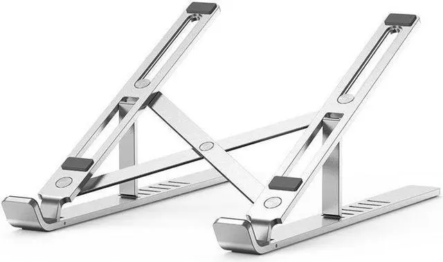 Main image of Laptop Stand Aluminum Alloy Adjustable Portable Foldable Laptop Riser for MacBook Air Pro/ /Fits 10-15.6 inch Laptops