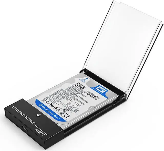 Alt view image 5 of 5 - 2.5-inch HDD Enclosure Hard Drive Bracket Adapter HDD Case for 2.5'' Hard Drive Disk HD2508