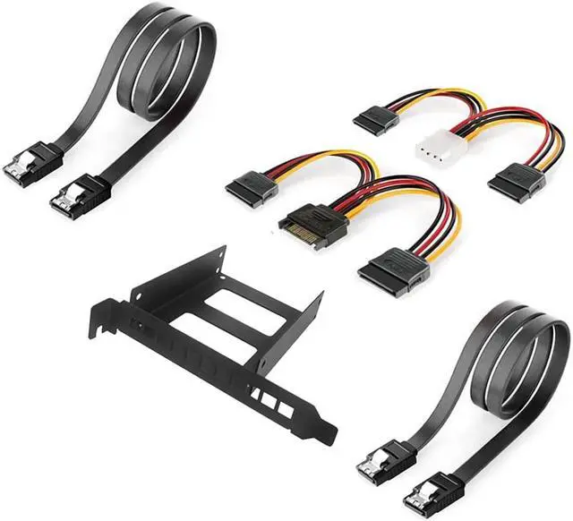 Alt view image 3 of 5 - 2.5" PCI SSD Hard Drive Bracket Hard Drive Adapter Case Internal Hard Drive Tray Mounting Bracket Full Hlaf Height F41139