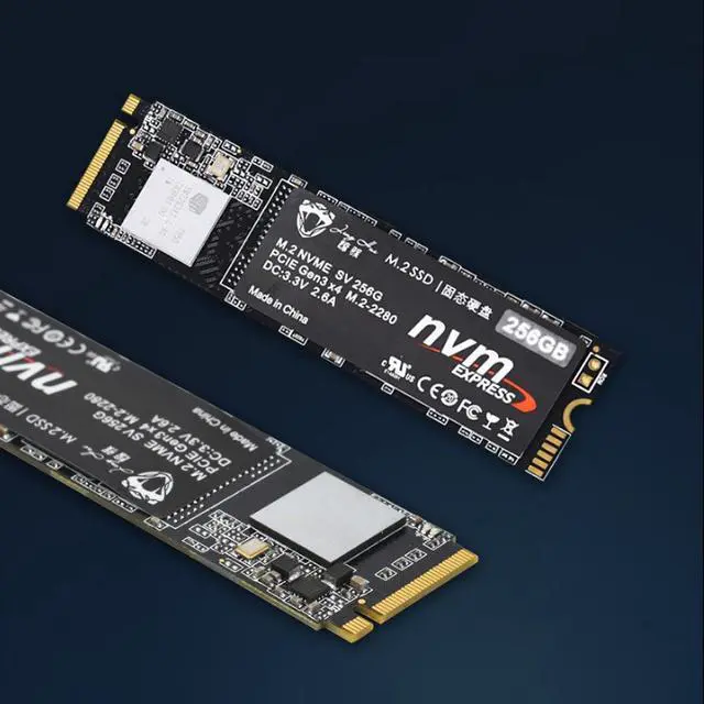 Alt view image 5 of 5 - M.2 NVME Pcle Gen3×4 Hard Drive 2280 NVME 1.3 SSD 3D NAND 128G 256G 512G 1T Solid State Drive